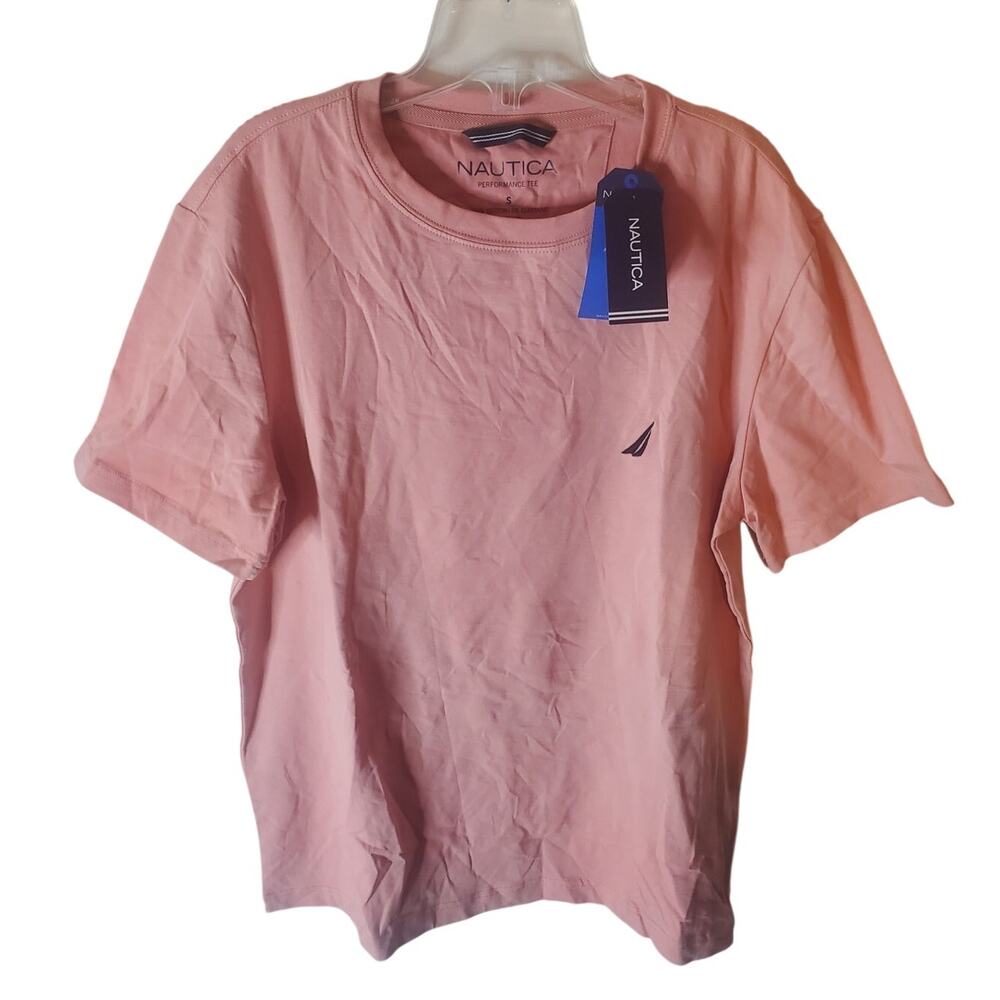 Nautica Rosette Active Stretch Tee, NWT, Small